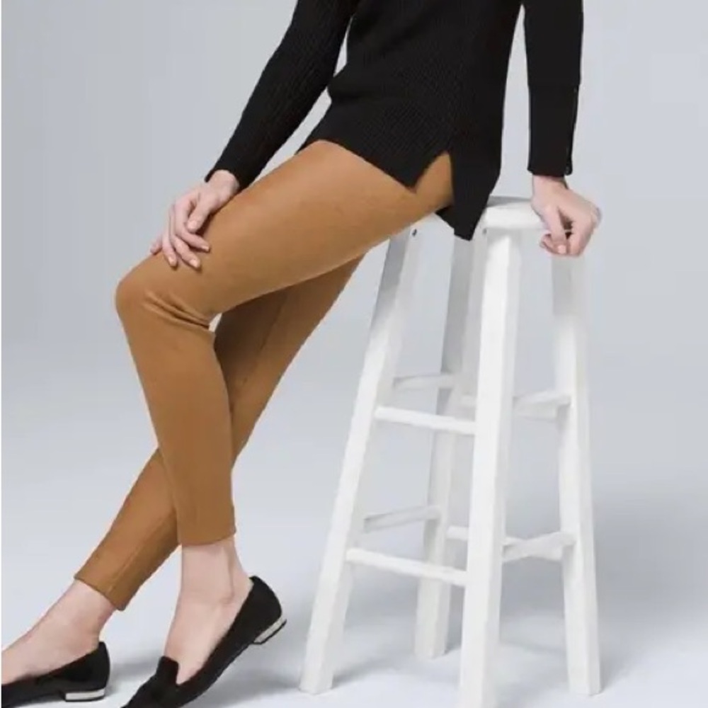 WHBM Runway Bronze Foil Snake Print Leggings - Picture 3 of 11